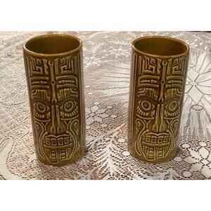 Snap On 20 oz Custom Tiki Tumblers Set Of 2